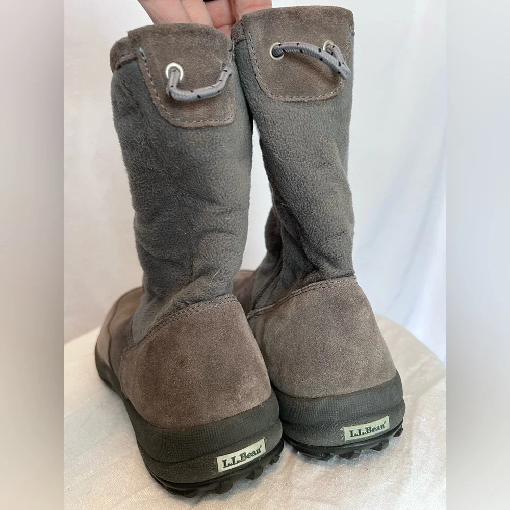 L.L. Bean Men’s Like New Gray Suede Rain & Snow Boots. Size 9 1/2